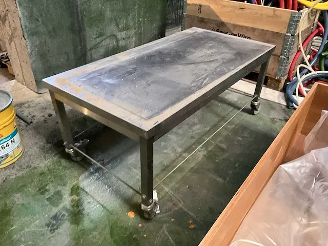 Lage rvs werktafel - afbeelding 1 van  4