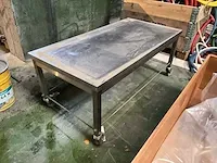 Lage rvs werktafel - afbeelding 1 van  4