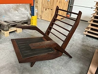 Lage vintage fauteuil acacio gil borsoi 1950s - afbeelding 2 van  8