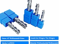 Laiwoo schachtfrees 4 hardmetalen groeffrees - afbeelding 3 van  5