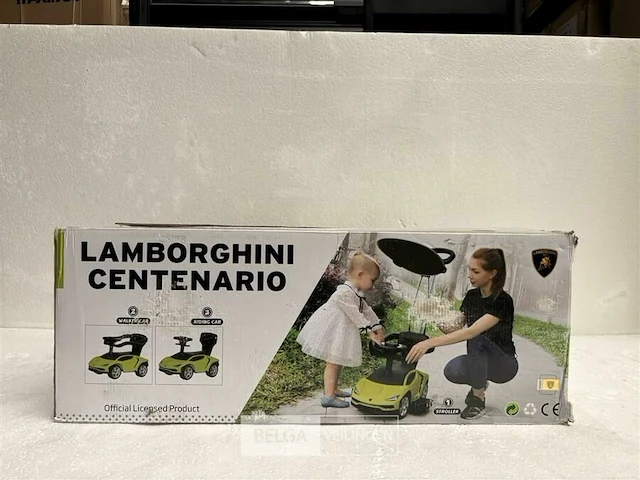Lamborghini centenario 3-in-1 pushcar green - afbeelding 2 van  5