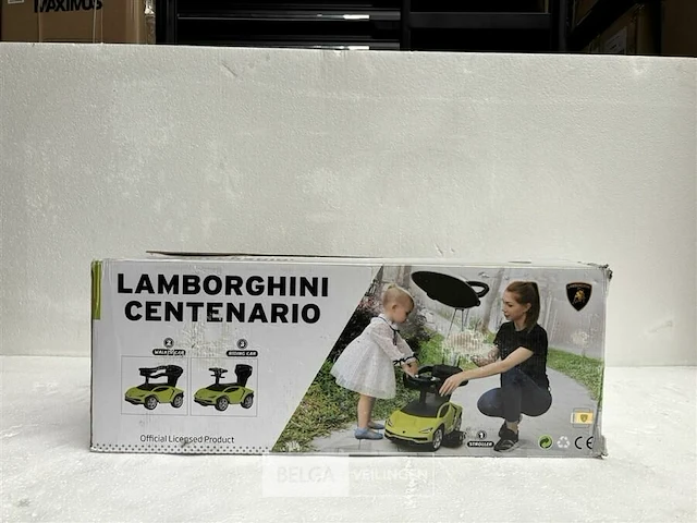 Lamborghini centenario 3-in-1 pushcar green - afbeelding 3 van  5