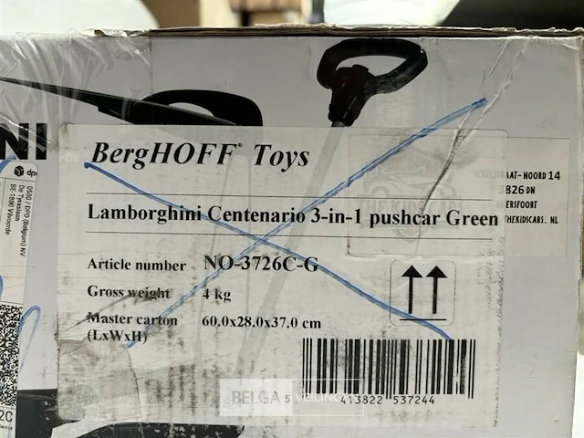 Lamborghini centenario 3-in-1 pushcar green - afbeelding 5 van  5