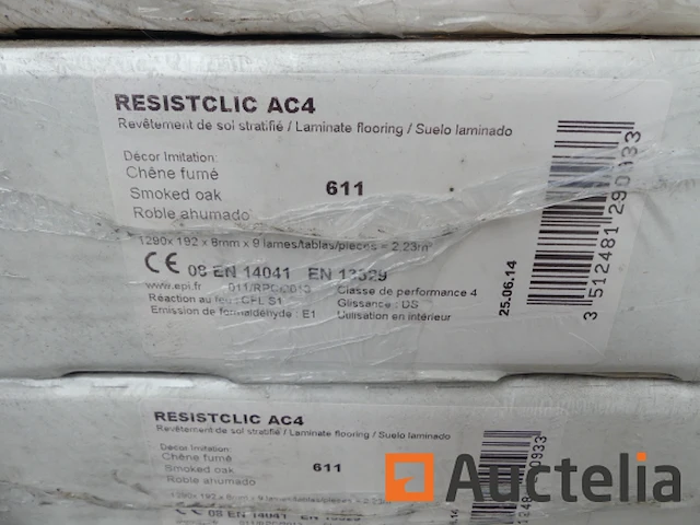 Laminaat parket imitatie gerookt eiken resistlic ac4 - afbeelding 2 van  5