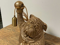 Lamp bulldog h32cm gold - afbeelding 2 van  2