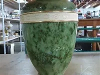 Lamp groene porseleinen voet - afbeelding 2 van  3