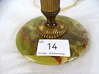 Lamp op marmeren voet - afbeelding 2 van  3