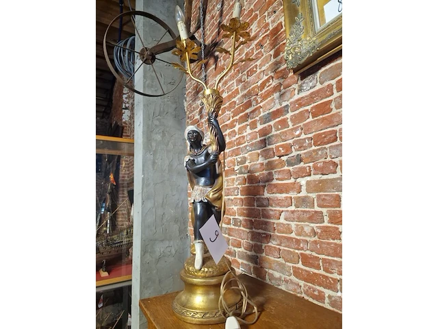 Lamp venetian blackamoor - afbeelding 3 van  3