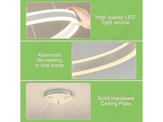 Lamplay ronde led moderne hanglamp - afbeelding 2 van  4