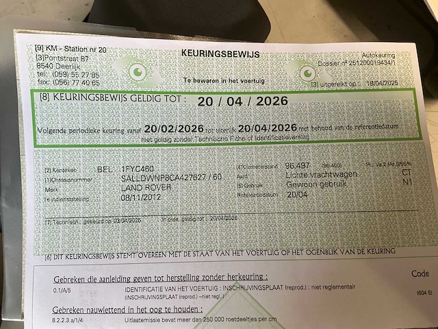 Land rover 90 van lichte vracht - afbeelding 46 van  52