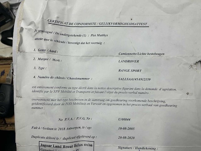 Land rover range rover sport hse (schadewagen!) bedrijfswagen - afbeelding 30 van  39