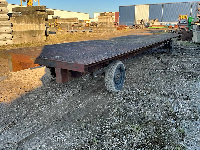Landbouw/werf transportwagen schamelwagen traag verkeer 650x206 - afbeelding 15 van  16