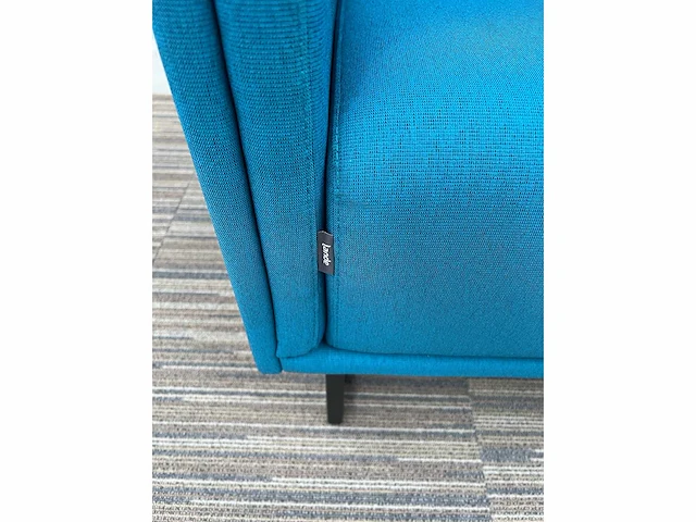 Lande zitbank 1-zit akoestisch b84xd77xh135 - blauw stof - afbeelding 6 van  6