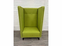 Lande zitbank 1-zit akoestisch b84xd77xh135 - groen stof