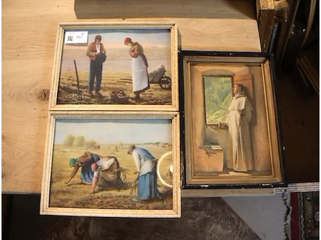 Landelijk tafereel (x3) - afbeelding 1 van  4