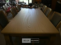 Landelijke eetkamertafel met 6 luxe stoelen - afbeelding 6 van  6