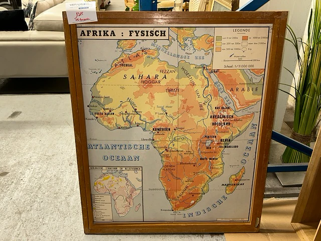 Landkaart afrika - afbeelding 1 van  5