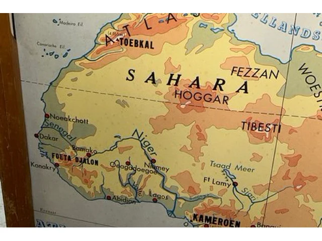 Landkaart afrika - afbeelding 2 van  5