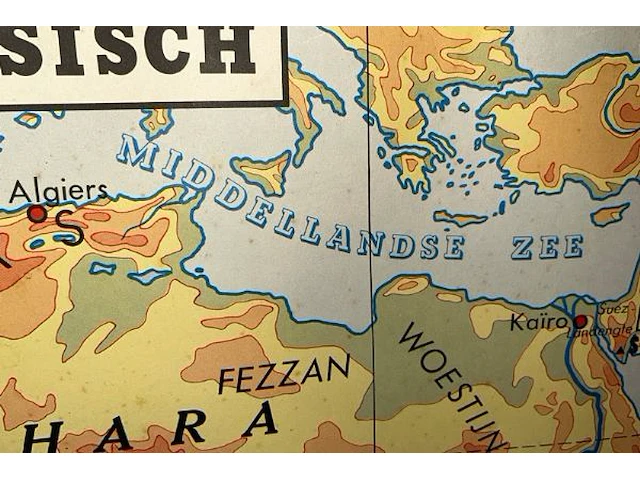Landkaart afrika - afbeelding 4 van  5