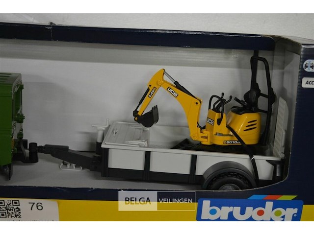 Landrover met remork +jcb - afbeelding 3 van  4