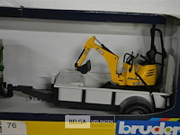 Landrover met remork +jcb - afbeelding 3 van  4