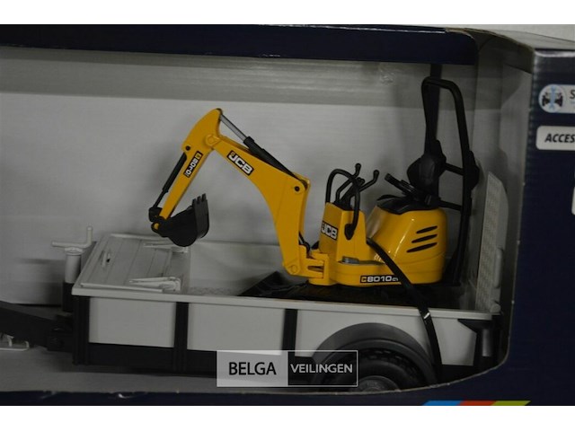 Landrover met remork +jcb - afbeelding 4 van  4