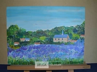Landschap met bloemen