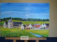 Landschap met dorp - afbeelding 1 van  1