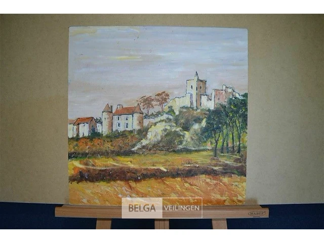 Landschap met graanveld - afbeelding 1 van  1