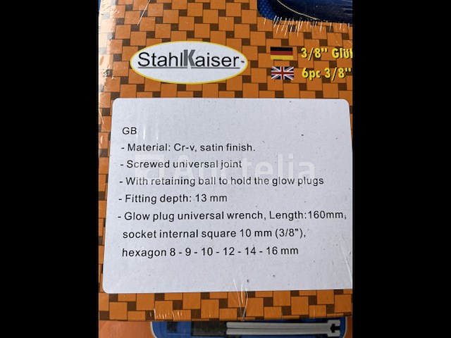 Lange bougiesleutel set - afbeelding 2 van  3