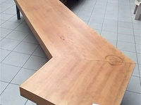 Lange hoekse tafel 3delig demonteerbaar - afbeelding 1 van  4