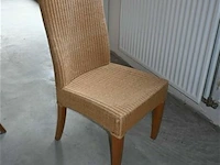 Lange houten tafel met stoelen - afbeelding 6 van  8