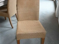 Lange houten tafel met stoelen - afbeelding 7 van  8