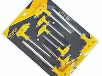 Lange inbussleutels met t crv handgrepen 2-10mm - afbeelding 1 van  1