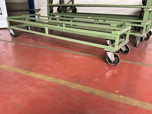 Langmateriaal container transportkarren - afbeelding 2 van  5