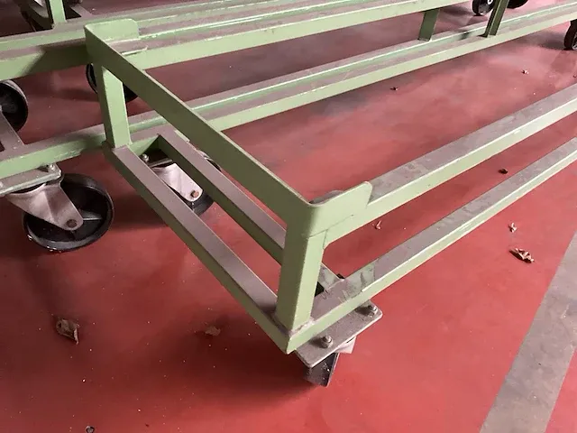 Langmateriaal container transportkarren - afbeelding 4 van  5