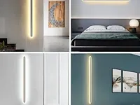 Langwerpige led wandlamp wit 120cm