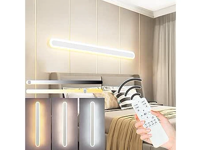 Langwerpige led wandlamp wit 120cm - afbeelding 1 van  6