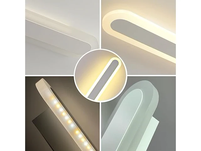 Langwerpige led wandlamp wit 120cm - afbeelding 2 van  6