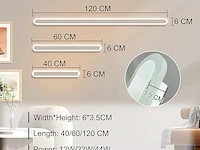 Langwerpige led wandlamp wit 120cm - afbeelding 3 van  6
