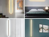 Langwerpige led wandlamp wit 120cm - afbeelding 4 van  6
