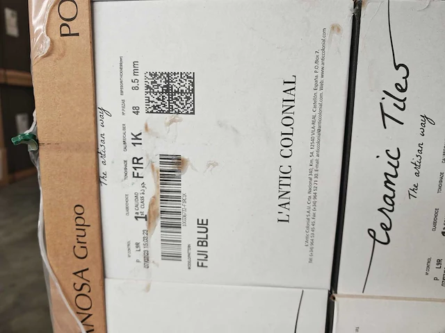 L'antic colonial fiji blue glans wandtegel 10x20 cm 29,76 m² - afbeelding 4 van  14