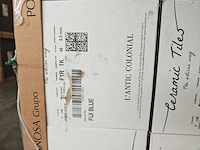 L'antic colonial fiji blue glans wandtegel 10x20 cm 29,76 m² - afbeelding 4 van  14