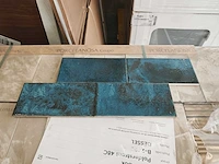 L'antic colonial fiji blue glans wandtegel 10x20 cm 29,76 m²