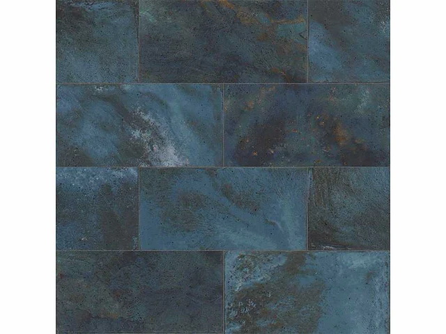 L'antic colonial fiji blue glans wandtegel 10x20 cm 29,76 m² - afbeelding 2 van  8