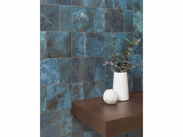 L'antic colonial fiji blue glans wandtegel 10x20 cm 29,76 m² - afbeelding 6 van  8
