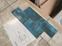 L'antic colonial fiji blue glans wandtegel 10x20 cm 29,76 m² - afbeelding 2 van  14