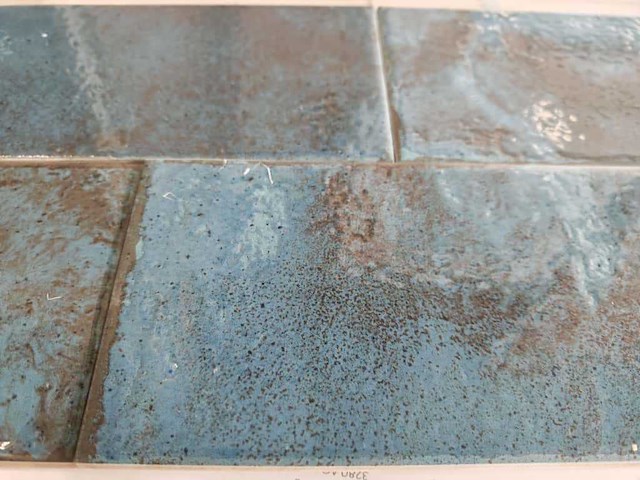 L'antic colonial fiji blue glans wandtegel 10x20 cm 29,76 m² - afbeelding 5 van  14