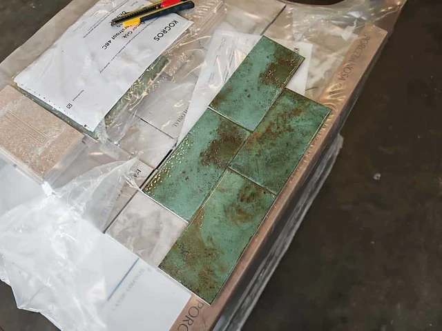 L'antic colonial fiji green glans wandtegel 10x20 cm 27,32 m² - afbeelding 4 van  14