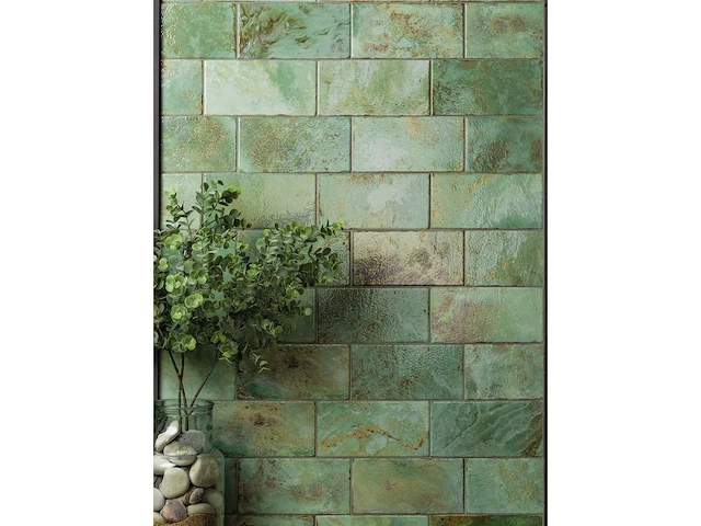 L'antic colonial fiji green glans wandtegel 10x20 cm 27,32 m² - afbeelding 9 van  14